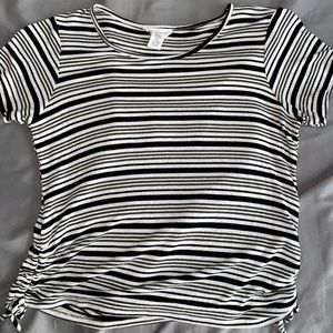 Striped T-shirt green and black